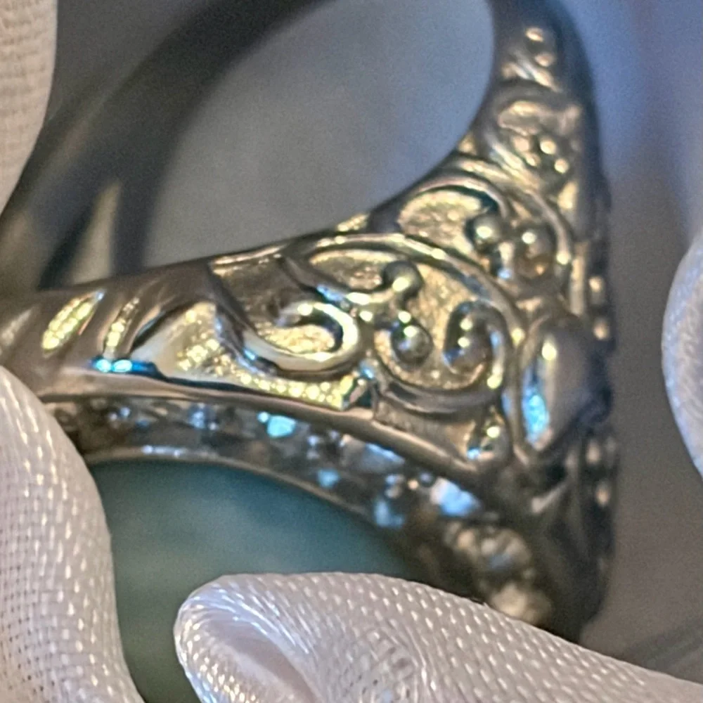 Amazonite Stainless Steel Ring, 7 - Picture 7 of 7